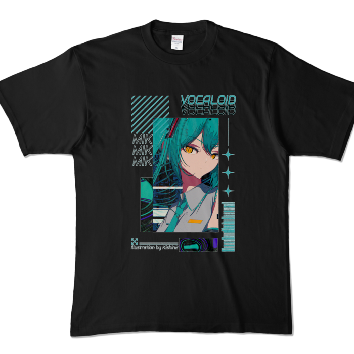 カラーTシャツ - XL - ブラック (濃色)