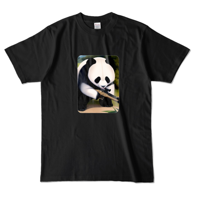 カラーTシャツ - L - ブラック (文字無し)