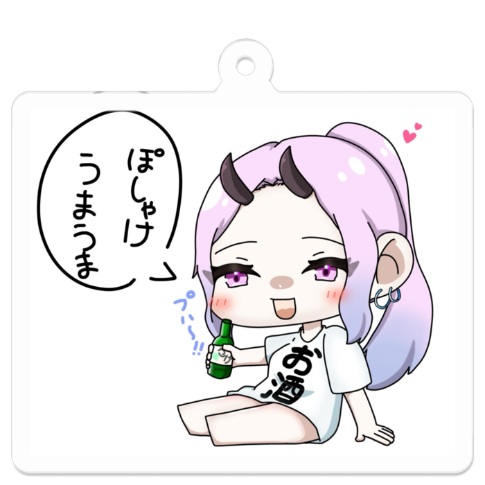 アクリルキーホルダー - 50 x 50 (mm)