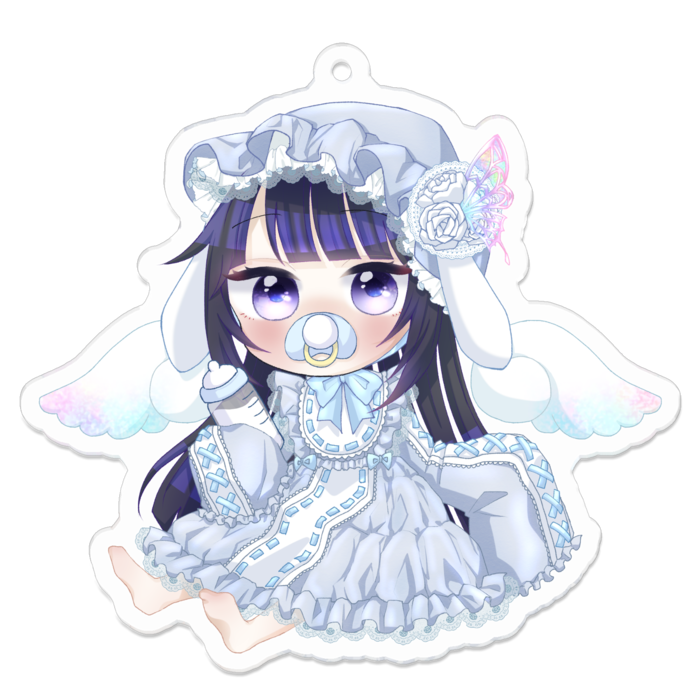 アクリルキーホルダー（コーティング） - 70 x 70 (mm)