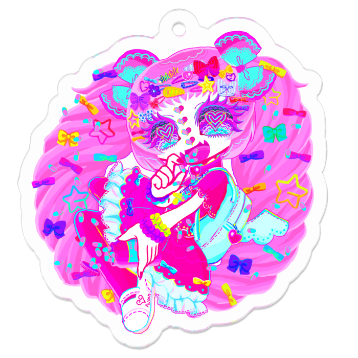 アクリルキーホルダー - 50 x 50 (mm)