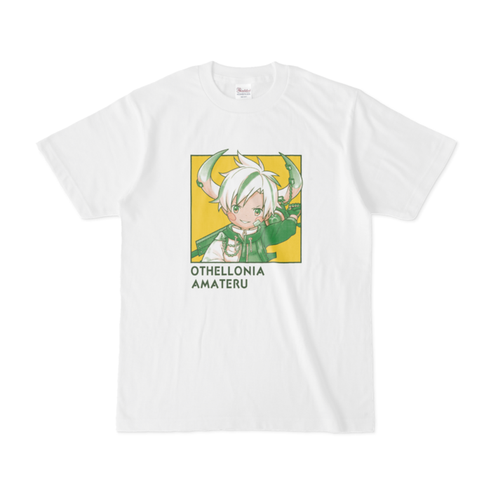 ちびキャラ「アマテル」 デザインTシャツ(S/ホワイト)