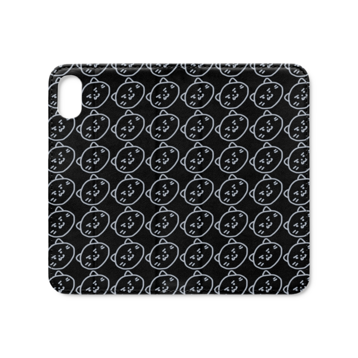 手帳型iPhoneケース(ベルトなし) - iPhone XS / X - ストラップ穴 なし