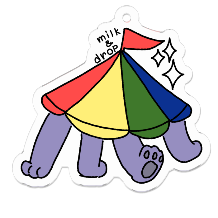 アクリルキーホルダー - 50 x 50 (mm)