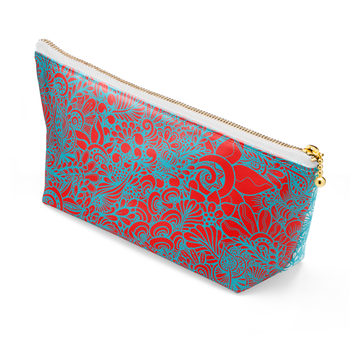 ポーチ - 長さ21.5cm / 高さ10cm - ホワイト