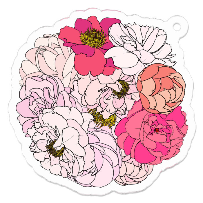 アクリルキーホルダー - 50 x 50 (mm)