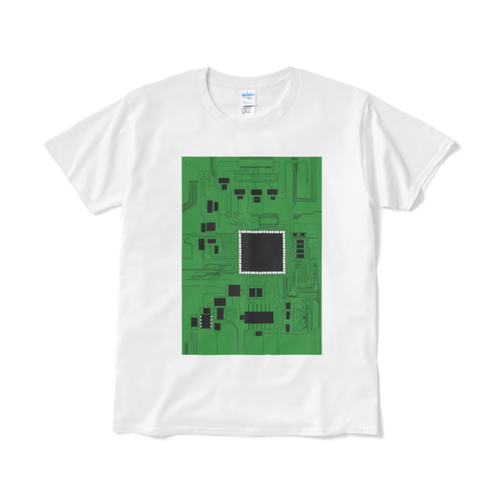 Tシャツ（短納期） 緑- L - ホワイト