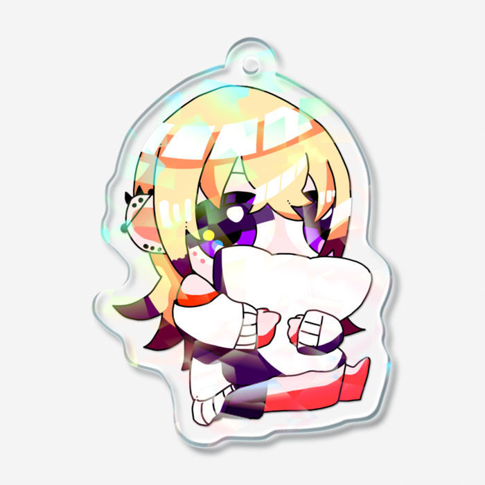 ホログラムアクリルキーホルダー - 50 × 50mm