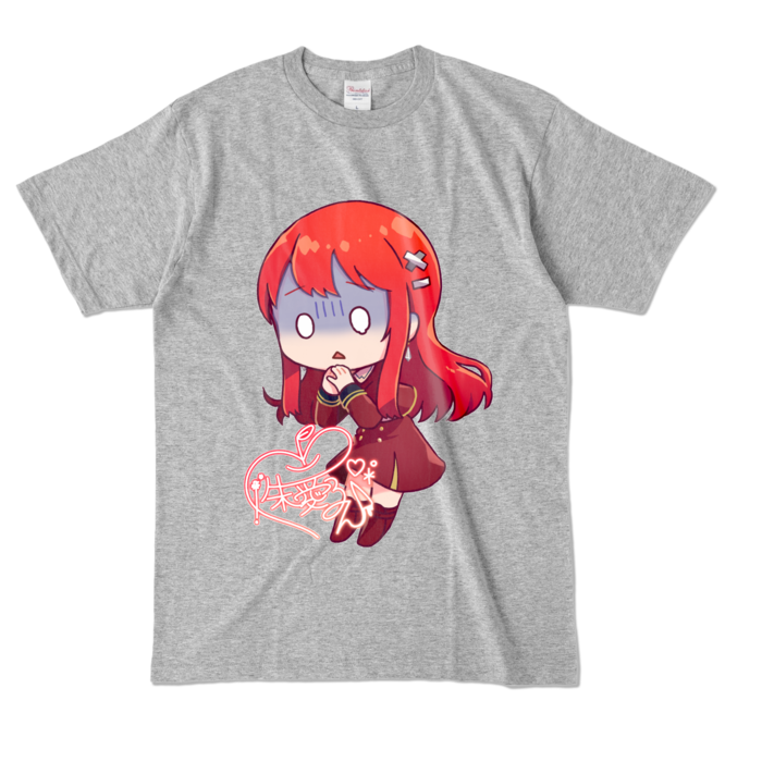 カラーTシャツ - L - 杢グレー (濃色)