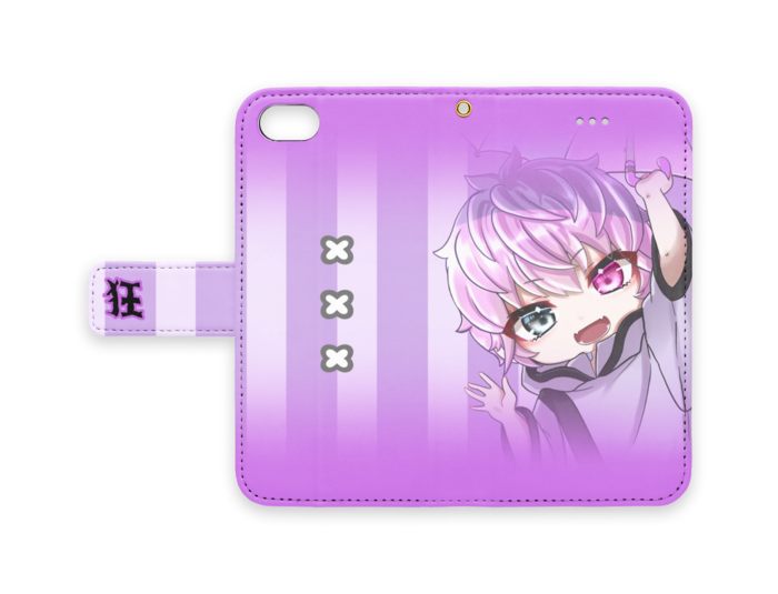 手帳型iPhoneケース - iPhone 8 / 7 / SE2 - ストラップ穴 あり