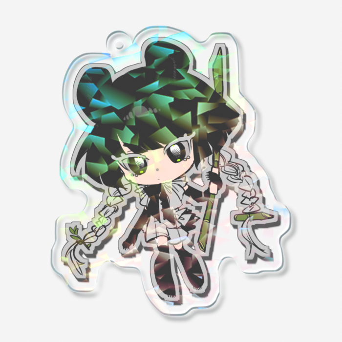 ホログラムアクリルキーホルダー - 70 × 70mm