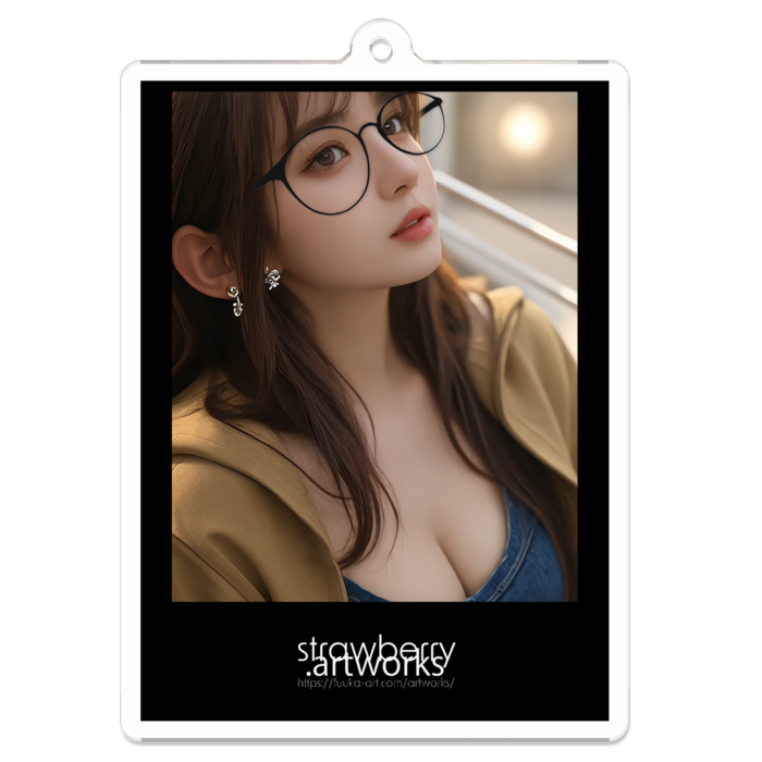 アクリルキーホルダー（コーティング） - 70 x 70 (mm)