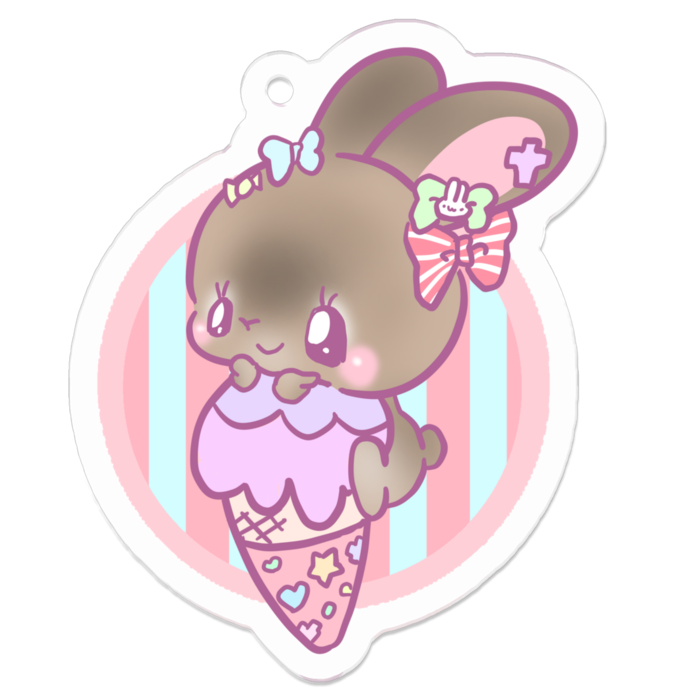 アクリルキーホルダー - 50 x 50 (mm)