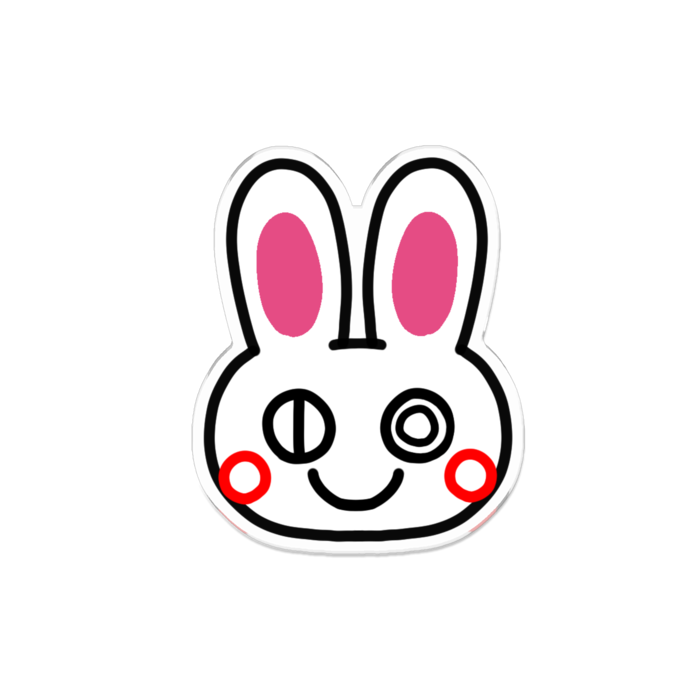 アクリルバッジ - 100 x 100 (mm)