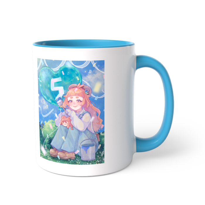 ツートンカラーマグカップ - 直径 8.2cm / 高さ 9.5cm