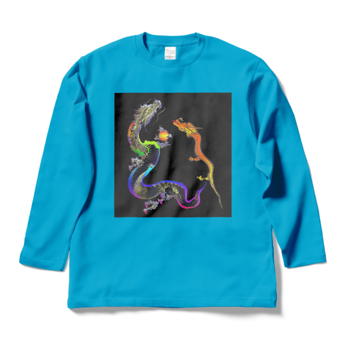 ロングスリーブTシャツ - L - ターコイズ