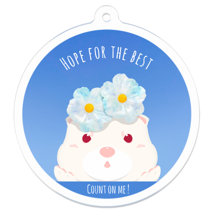 アクリルキーホルダー - 50 x 50 (mm)