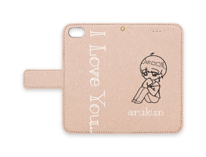 手帳型iPhoneケース - iPhone 8 / 7 - ストラップ穴 あり