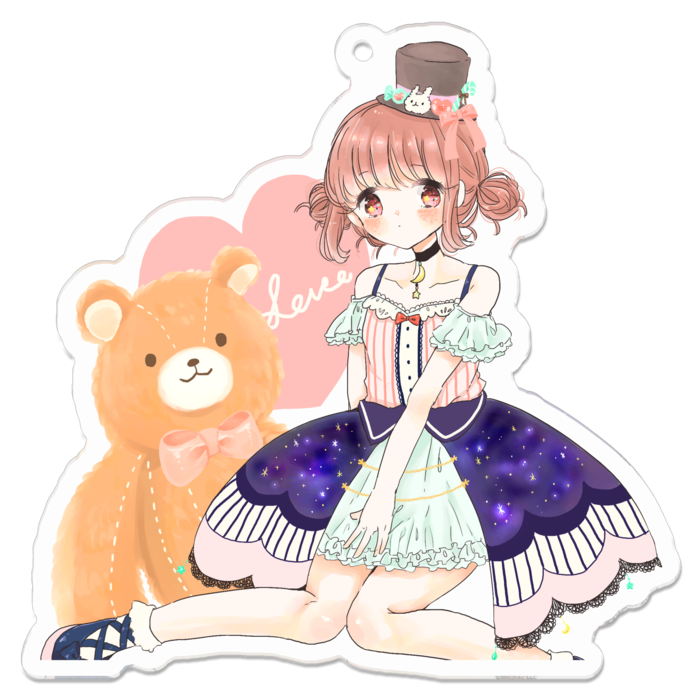 アクリルキーホルダー - 70 x 70 (mm)