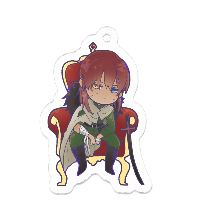 アクリルキーホルダー（コーティング） - 50 x 50 (mm)