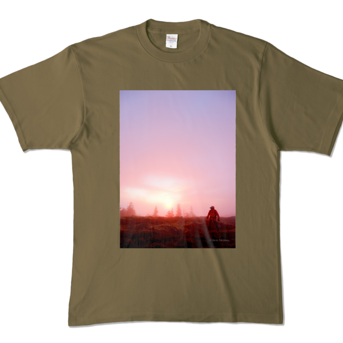 カラーTシャツ - XL - オリーブ (濃色)