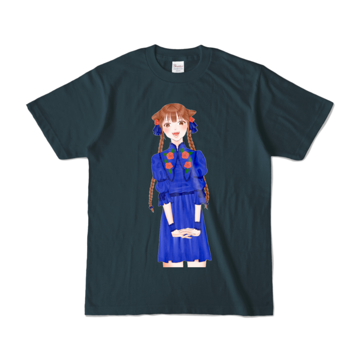 カラーTシャツ - S - デニム (濃色)