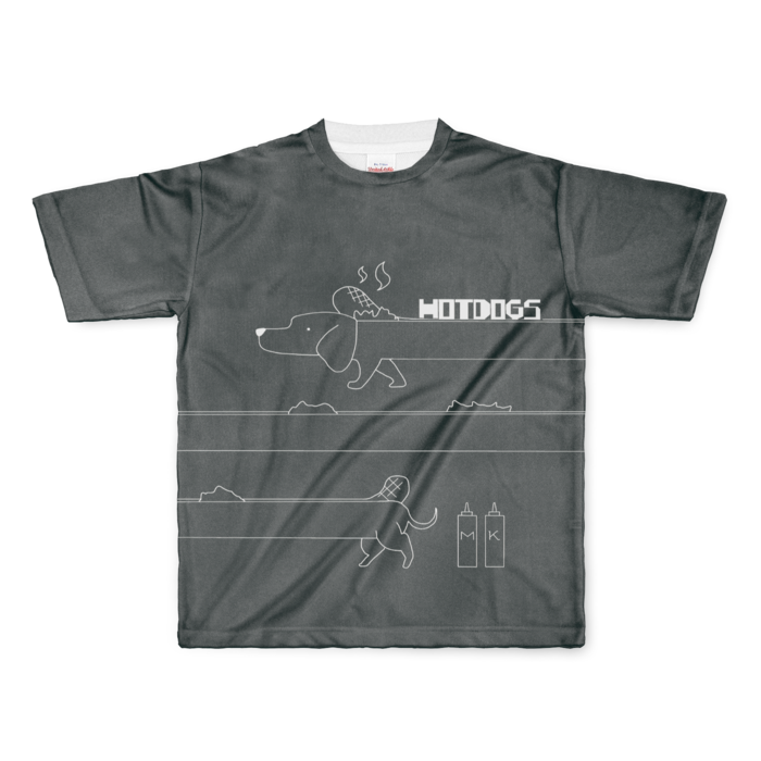フルグラフィックTシャツ - L - 両面印刷