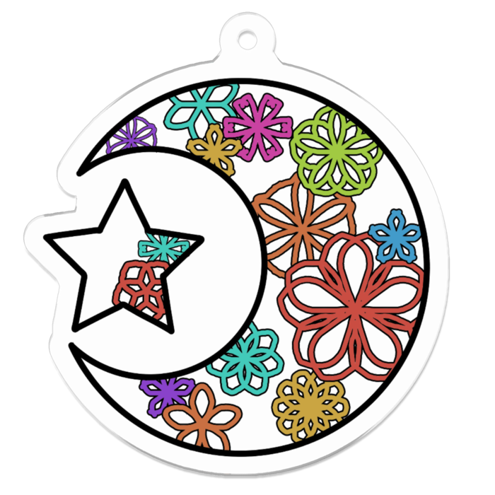 アクリルキーホルダー - 50 x 50 (mm)