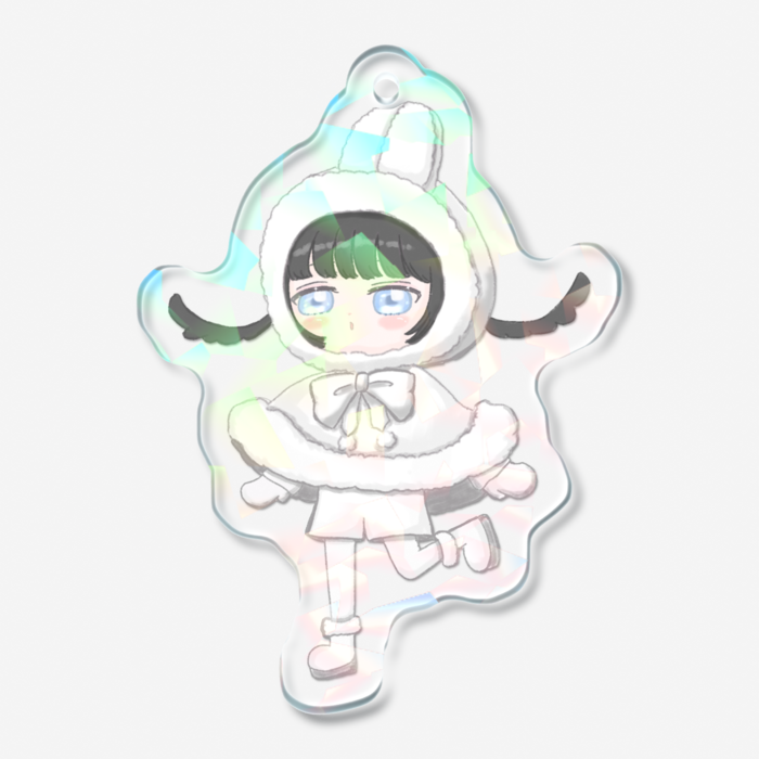 ホログラムアクリルキーホルダー - 50 × 50mm