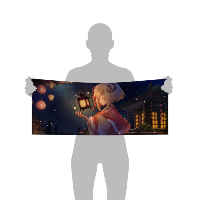 ひつじ(夜)フェイスタオル