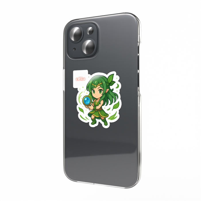 スマホステッカー - 翠風の舞姫・シルフィ