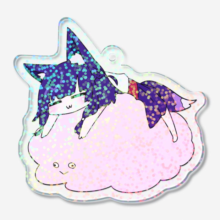 ホログラムアクリルキーホルダー - 50 × 50mm