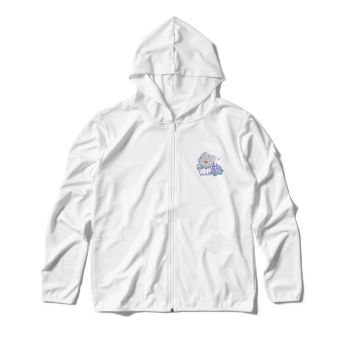 ジップパーカー - M - ホワイト