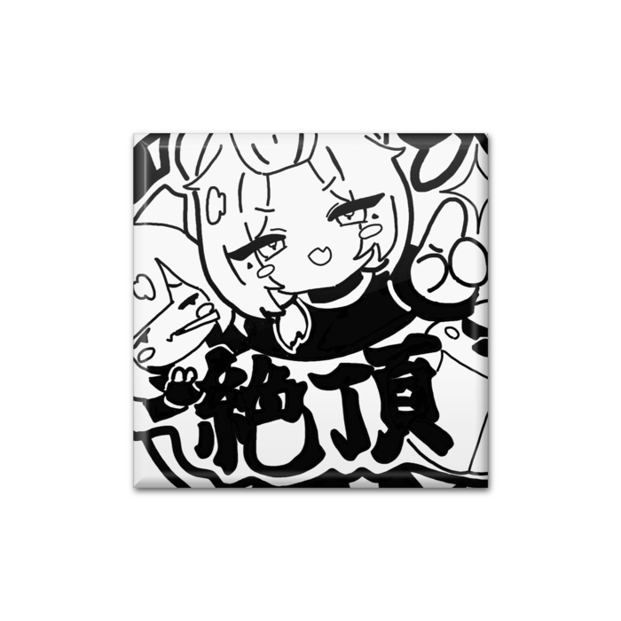 缶バッジ - 四角形40mm