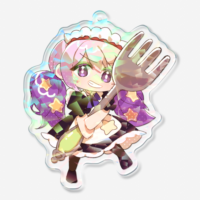 ホログラムアクリルキーホルダー - 70 × 70mm