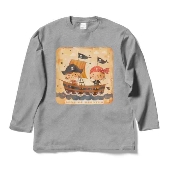 ロングスリーブTシャツ - L - 杢グレー