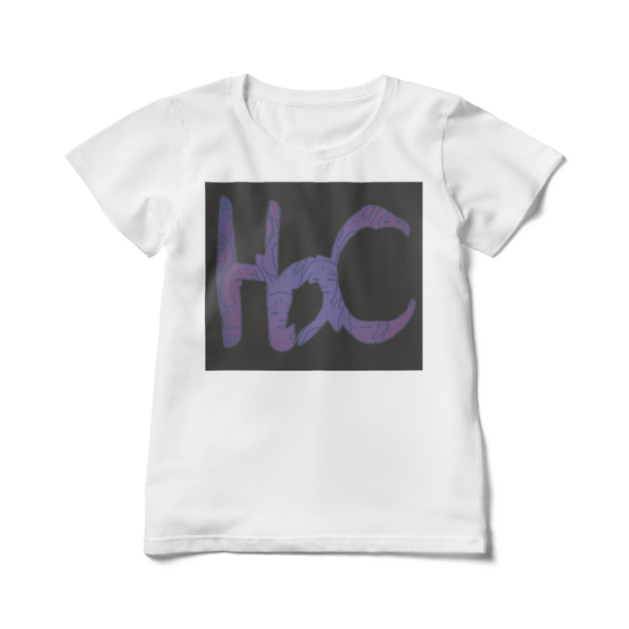 レディースTシャツ - L - パープルロゴ