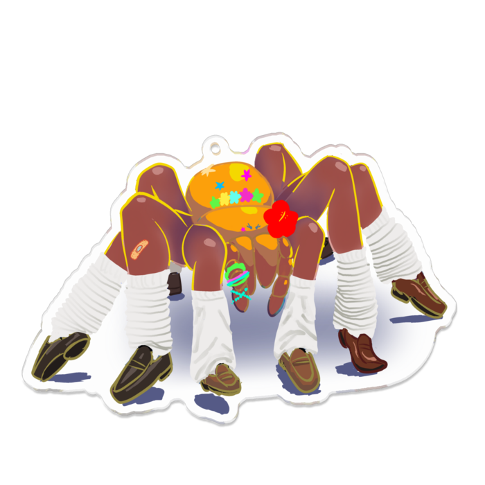 アクリルキーホルダー（コーティング） - 100 x 100 (mm)