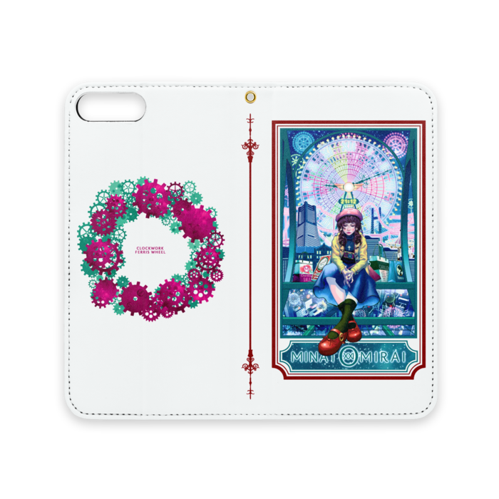 手帳型iPhoneケース(ベルトなし) - iPhone 8 Plus / 7 Plus - ストラップ穴 あり