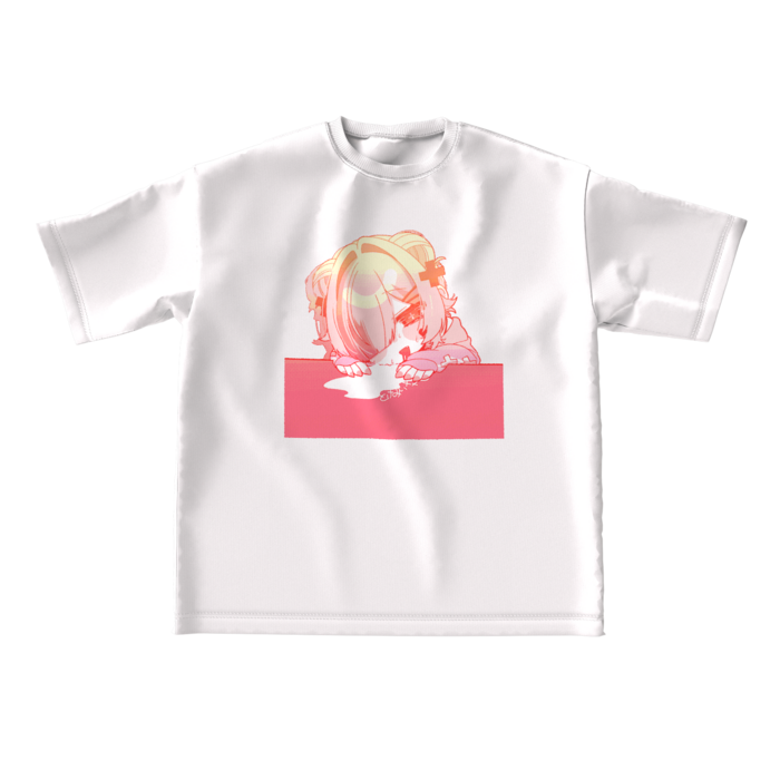 ビッグシルエットTシャツ（ホワイト） - L - 正面