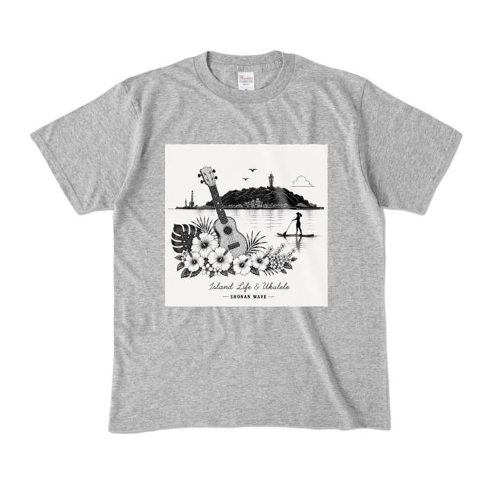 カラーTシャツ - M - 杢グレー (濃色)