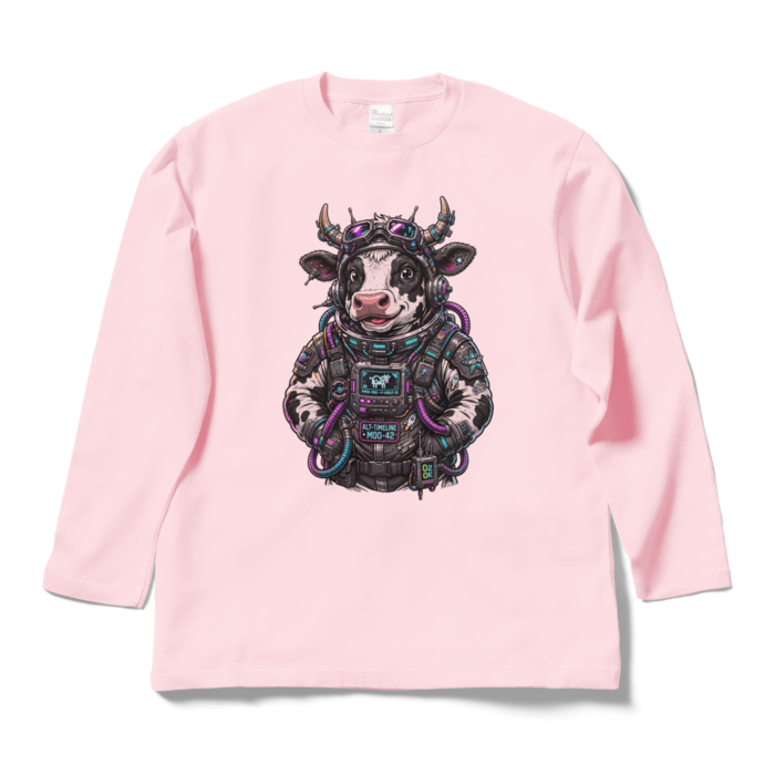 ロングスリーブTシャツ - L - ライトピンク