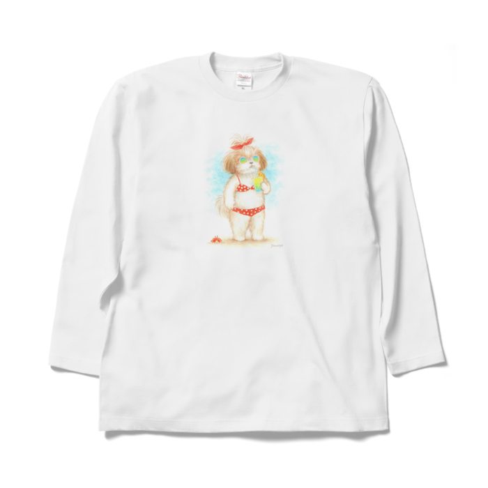 ロングスリーブTシャツ - XL - ホワイト/Long Sleeve T-Shirt white(XL)