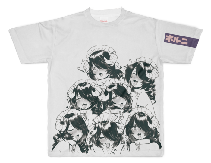 「白」 XL - 正面印刷のみ