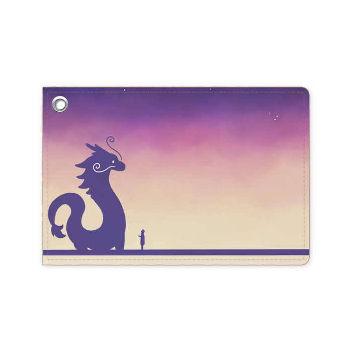 【龍との遭遇-碧桃-】パスケース