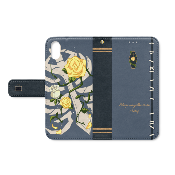 手帳型iPhoneケース - iPhone XS / X - ストラップ穴 あり