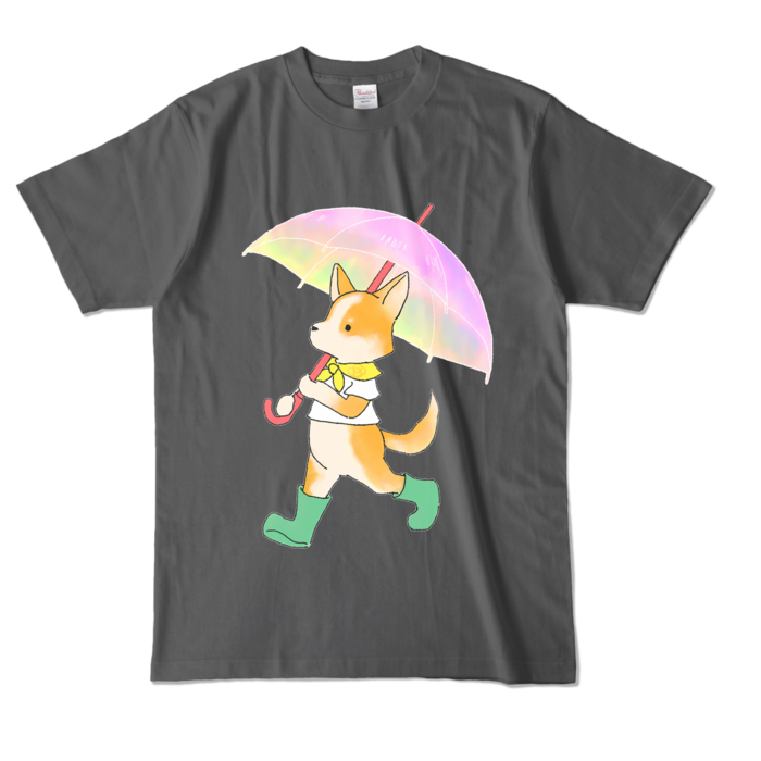 カラーTシャツ - L - チャコール (濃色)