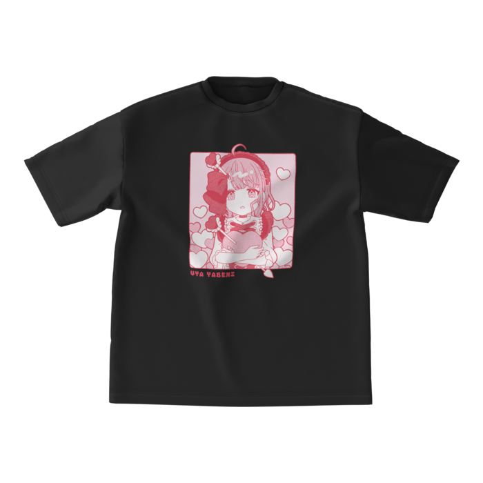 ビッグシルエット黒Tシャツ - M -