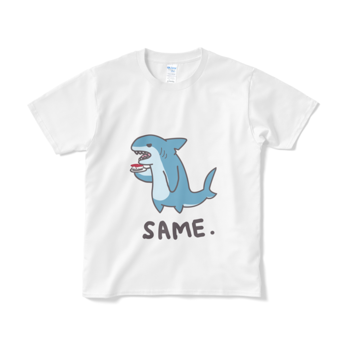 マグロのおすしサメTシャツ（短納期） - S - ホワイト