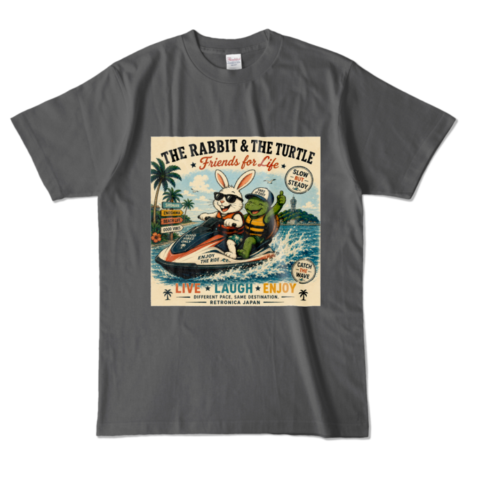 カラーTシャツ - L - チャコール (濃色)